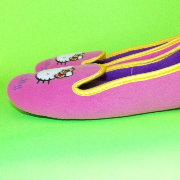 Sanrio Hello Kitty women's cozy fleece Slippers 5/6, Pink - Picture 6 of 6